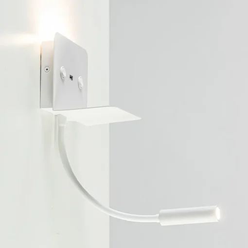 Rechthoekige wandlamp inclusief LED en USB>Straluma