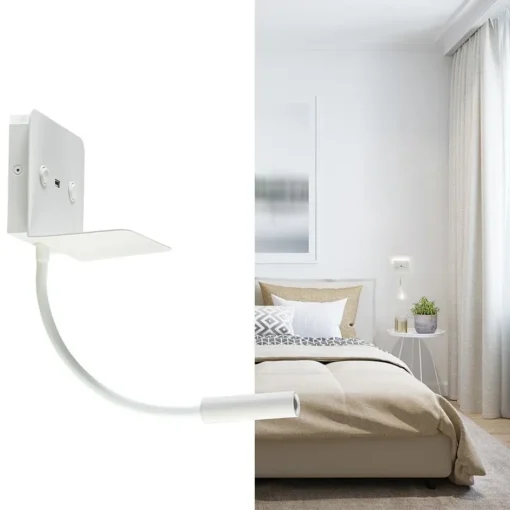 Rechthoekige wandlamp inclusief LED en USB>Straluma