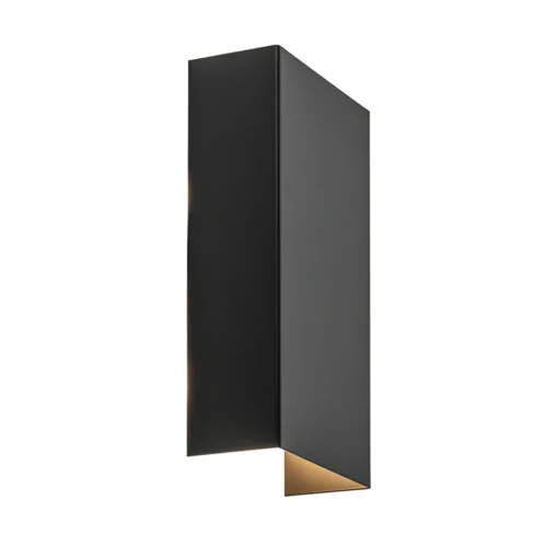 Rechthoekige wandlamp mat zwart G9>Straluma Discount