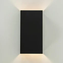 Rechthoekige wandlamp mat zwart G9></noscript>Straluma Discount