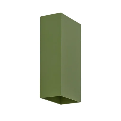 Rechthoekige wandlamp up+down groen>Straluma