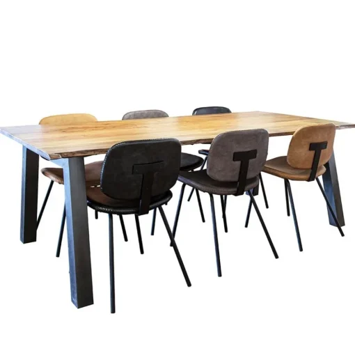 Retro moderne eetkamerstoel van imitatieleer>Straluma Best