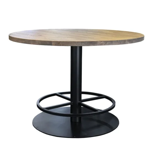 Ronde bartafel Woodstock grijs/zwart Ø130x92 cm>Straluma Hot