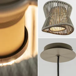 Ronde buiten hanglamp donker beige IP44></noscript>Straluma Clearance