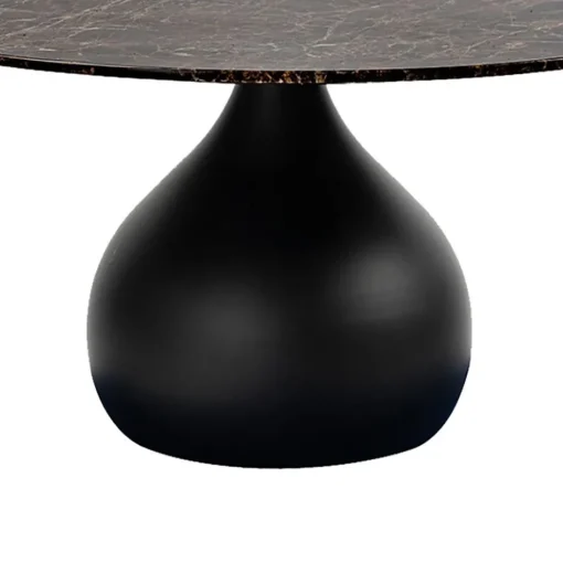Ronde eetkamertafel bruin marmer Ø120 cm>Straluma Outlet