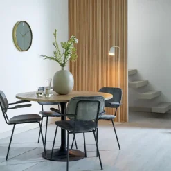 Ronde eettafel acacia hout met zwarte poot Bicoca></noscript>Straluma Hot