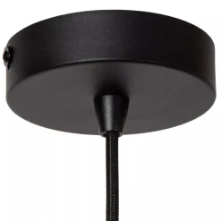 Ronde hanglamp zwart metaal met goud></noscript>Straluma Sale
