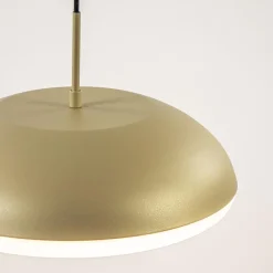 Ronde koepel hanglamp goud met witte kap></noscript>Straluma New