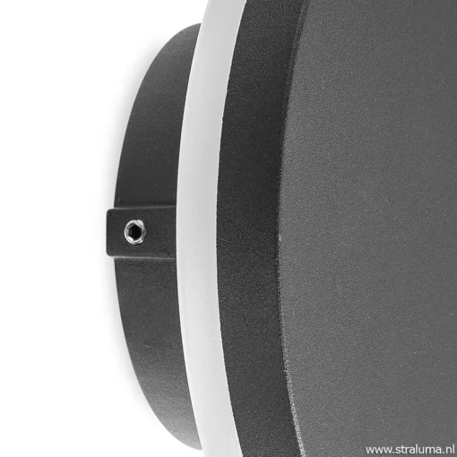 Ronde LED wandlamp tuin antraciet>Straluma Discount