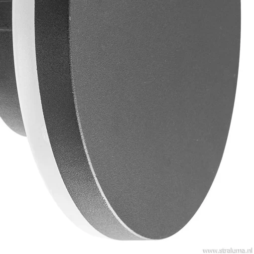 Ronde LED wandlamp tuin antraciet>Straluma Discount