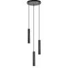 Ronde 3-lichts hanglamp cilinders mat zwart>Straluma Outlet