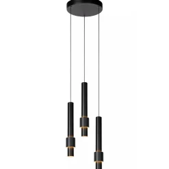 Ronde 3-lichts hanglamp cilinders inclusief LED>Straluma New