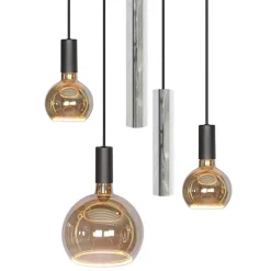 Ronde 5-lichts hanglamp zwart met nikkel></noscript>Straluma Clearance