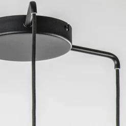 Ronde 3-lichts hanglamp zwart/marmer met smoke glas></noscript>Straluma Discount