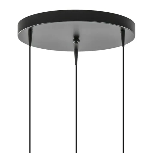 Ronde 3-Lichts LED hanglamp met gold fading glas>Straluma Outlet