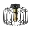 Ronde plafondlamp draad zwart met goud>Straluma Online