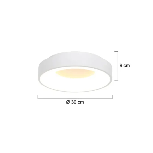 Ronde plafonnière wit inclusief LED>Straluma Best