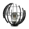 Ronde tafellamp Terra 35 cm zwart metaal>Straluma