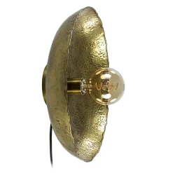 Ronde wandlamp Neva antiek brons met snoer>Straluma Sale