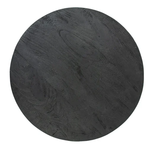 Salontafel rond hout zwart 80 cm>Straluma New