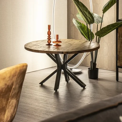 Salontafel Yana mangohout rond Ø80 cm>Straluma New