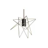 Samengestelde 5-lichts hanglamp met diverse kappen zwart/goud>Straluma Online