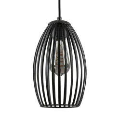 Scandinavische hanglamp mat zwart>Straluma Discount