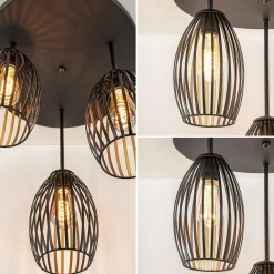 Scandinavische 3-lichts plafondlamp mat zwart></noscript>Straluma Outlet