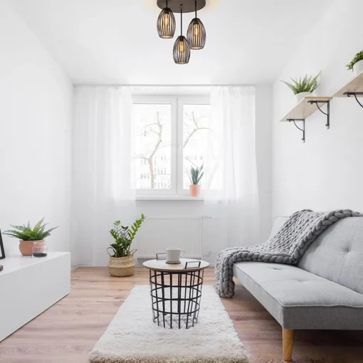Scandinavische 3-lichts plafondlamp mat zwart>Straluma Outlet