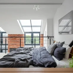 Scandinavische 3-lichts plafondspot mat wit/goud><noscript><img width=