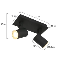 Scandinavische plafondspot inclusief dim to wam LED></noscript>Straluma New