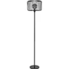 Scandinavsiche vloerlamp zwart met draadkorf>Straluma Sale