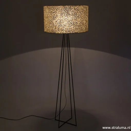 Schelpen vloerlamp met metaal groot>Straluma Hot