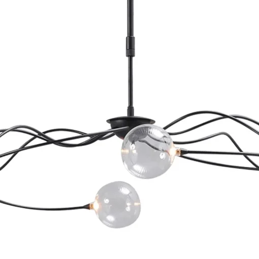 Sierlijke LED hanglamp met helder glas dimbaar>Straluma Sale