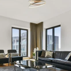 Sierlijke LED plafondlamp ringen goud></noscript>Straluma Sale