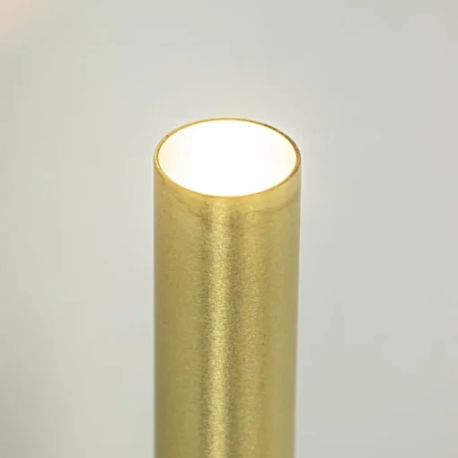 Smalle wandlamp cilinder zwart met solid brass>Straluma Sale