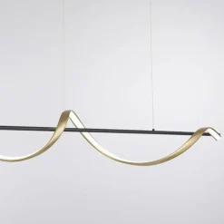 Smart hanglamp antraciet/goud inclusief remote></noscript>Straluma
