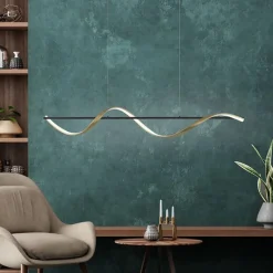 Smart hanglamp antraciet/goud inclusief remote></noscript>Straluma