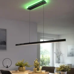 Smart hanglamp mat zwart verstelbaar></noscript>Straluma Hot
