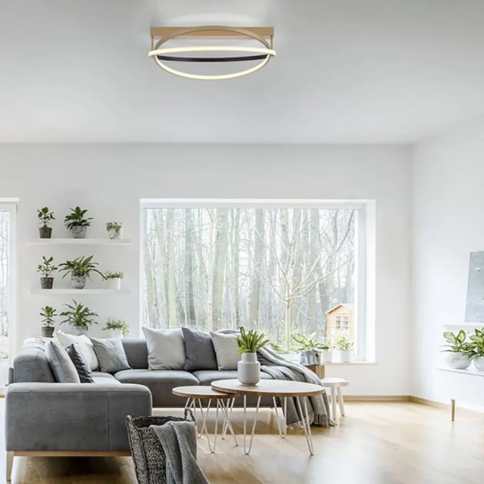 Smart Plafondlamp LED goud verstelbaar>Straluma Sale