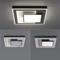 Smart plafondlamp zwart met grijs vierkant>Straluma Clearance