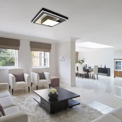 Smart plafondlamp zwart met grijs vierkant></noscript>Straluma Clearance