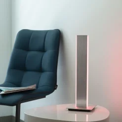 Smart tafellamp aluminium met 2 LED strips><noscript><img width=