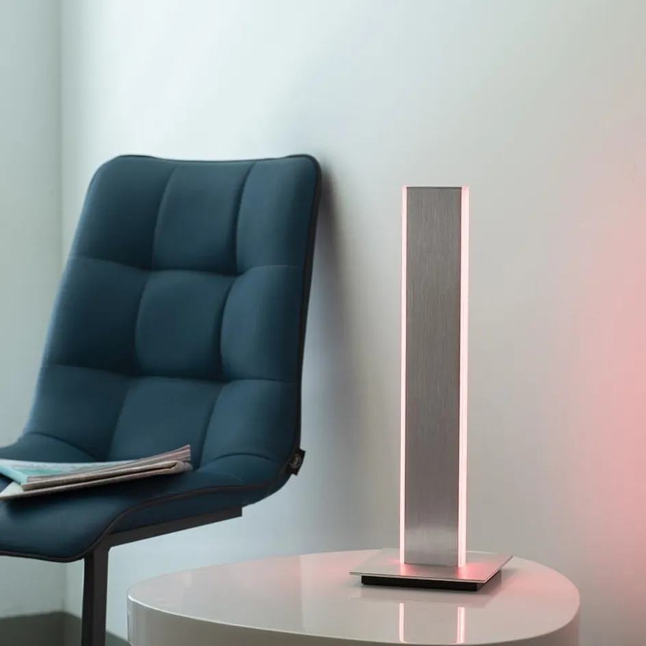 Smart tafellamp aluminium met 2 LED strips>Straluma Best