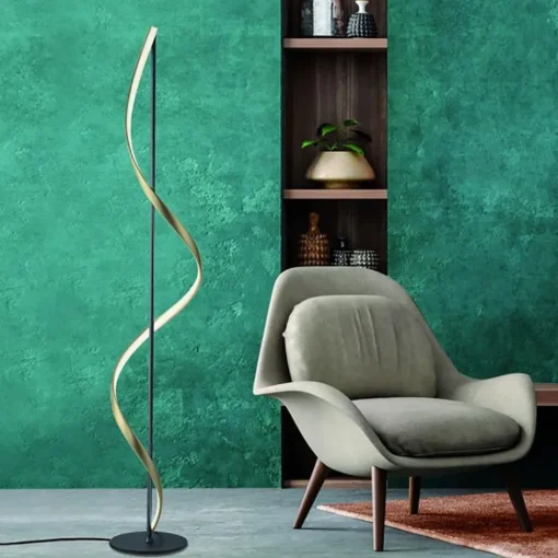 Smart vloerlamp antraciet/goud met memoryfunctie>Straluma Clearance