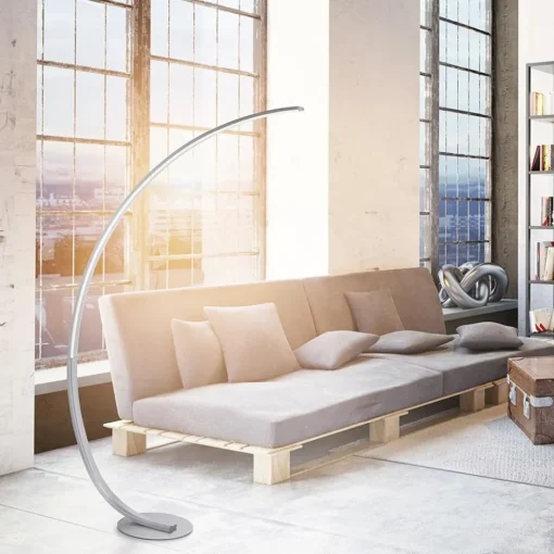 Smart vloerlamp boog aluminium inclusief dimbaar LED>Straluma Sale