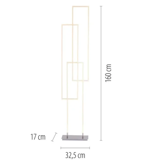 Smart vloerlamp rechthoeken aluminium>Straluma Discount