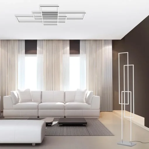 Smart vloerlamp rechthoeken aluminium>Straluma Discount