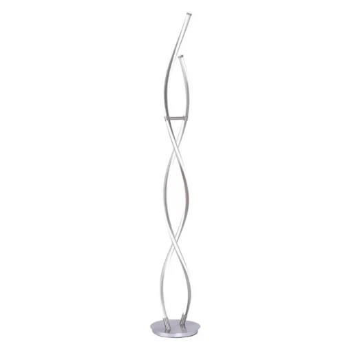 Smart vloerlamp spiraal 2-lichts nikkel>Straluma Discount