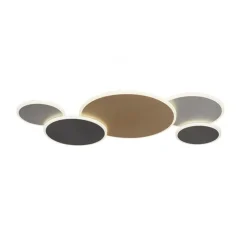 Smart wand/plafondlamp goud met grijs dimbaar>Straluma Sale